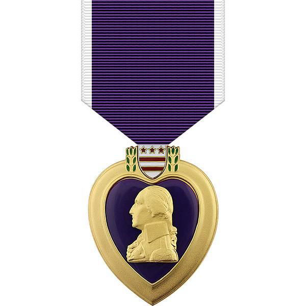 4 Purple Hearts (Four for active service in Vietnam in 1969)